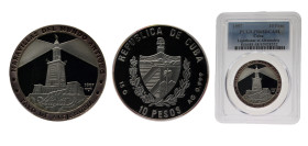 Cuba Second Republic 1997 10 Pesos (Lighthouse of Alexandria) Silver (.999) Empresa Cubana de Acuñaciones 15g PCGS PR68 KM595 JMAAAEE693