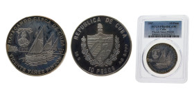Cuba Second Republic 1997 10 Pesos (Vicente Yáñez Pinzón) Silver (.999) 30g PCGS PR64 KM590