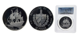 Cuba Second Republic 2008 10 Pesos (San Carlos ship) Silver (.999) 20g PCGS PR67 KM905