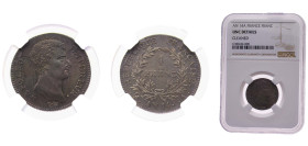 France First Empire AN 14A (1805) 1 Franc - Napoleon I Silver (.900) Paris mint 5g NGC UNC F201 Gad443 KM656.1