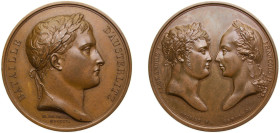 France First Empire 1805 Medal, BATAILLE D'AUSTERLITZ Bronze 38.6g UNC Ess.1105 var