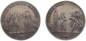 France Kingdom 1701 Jeton, Accession au trône d’Espagne du duc d’Anjou Silver 9.3g VF F.8436