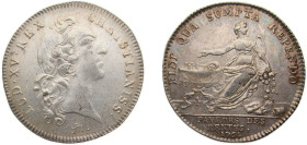 France Kingdom 1764 Jeton - Louis XVI, Paris pension payment controllers of the city Silver 8.8g AU PrieurFeuardent 3874