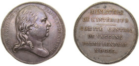France Kingdom 1800 Louis XVIII - Jeton, Ministere de l' interieur Silver 15.6g XF