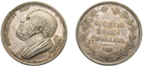 France Kingdom 1827 Jeton, SOCIETE DE MEDECINE DE TOULOUSE Silver 10.4g UNC