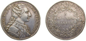 France Kingdom ND Louis XVI - Jeton, Académie française Silver 8.5g XF