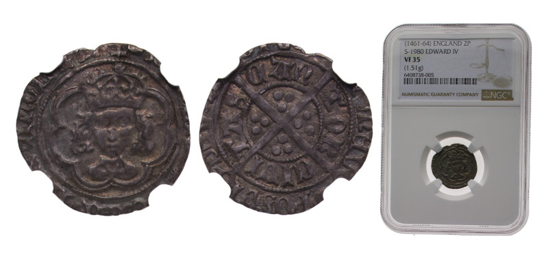 Great Britain England Kingdom ND (1461-1464) ½ Groat - Edward IV Silver Canterbu...