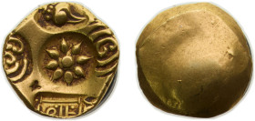 India Yadava Dynasty Princely state ND (1271-1311) 1 Padmatanka - Ramadeva Gold 3.4g XF Mitch WI289