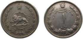 Iran Empire SH1313 (1934) 1 Rial - Rezā Pahlavī Silver (.828) 5g XF KM1129