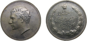 Iran Empire SH1344 (1965) Medal - Mohammad Reza Pahlavi (25th Anniversary of Reign) Silver 22g AU