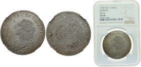 Italy Duchy of Savoy Kingdom of Sardinia, Italian states 1793 ½ Scudo - Vittorio Amedeo III Silver (.904) 4.17g NGC AU58 KM72 C60