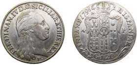 Italy Kingdom of Naples Italian states 1798P//A-P 120 Grana - Ferdinando IV Silver (.833) 27.53g VF KM215 Dav ECT1409 MIR373
