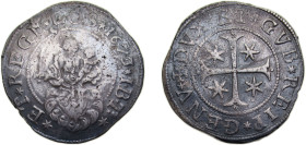 Italy Republic of Genoa Italian states 1673GBT 1 Scudo Silver (.889) 38g VF KM79 Dav ECTLS555 Dav ECT3901