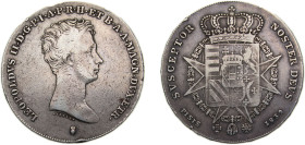 Italy Tuscany Grand duchy of Tuscany Italian states 1839 1 Francescone - Leopoldo II Silver (.917) 26.9g VF C75a MIR448