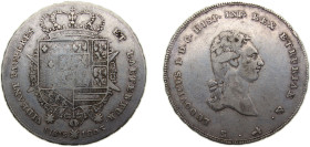 Italy Tuscany Kingdom of Etruria Italian states 1803 1 Francescone - Louis I Silver (.934) 27.1g VF C42