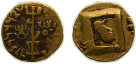 Kushans Empire AD113 - 127 ca. AV 1/4 dinar - Wima Kadphises Gold 1.9g VF Göbl, Kushan 9; ANS 271