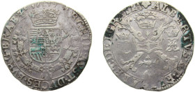 Netherlands Spanish Netherlands Duchy of Brabant 1617 ½ Patagon - Albert & Isabella Silver (.875) Brussels mint 13.8g VF GH312-1/4 KM46.2 Vanhoudt620 ...