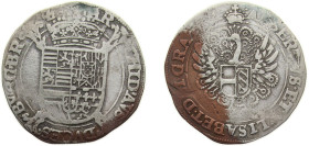 Netherlands Spanish Netherlands Duchy of Brabant ND (1612-1621) 1 Schelling - Albert and Isabella Silver (.583) 5.1g VF GH314 KM47 Vanhoudt623