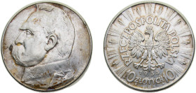 Poland First Republic 1935 10 Złotych (Józef Piłsudski) Silver (.750) 22g XF Y29 Schön28