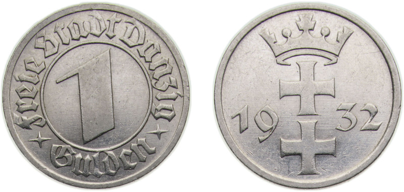 Poland Free city of Danzig 1932 1 Gulden Nickel 5g AU KM154