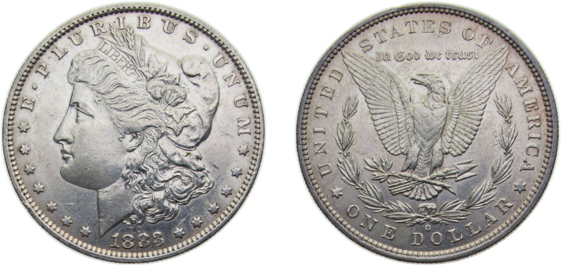 United States Federal republic 1883O 1 Dollar "Morgan Dollar" Silver (.900) (.10...