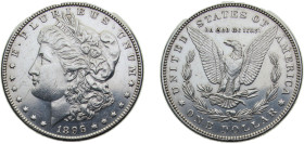 United States Federal republic 1896 1 Dollar "Morgan Dollar" Silver (.900) (.100 copper) Philadelphia mint 26.73g AU KM110