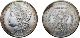 United States Federal republic 1898 1 Dollar "Morgan Dollar" Silver (.900) (.100 copper) Philadelphia mint 26.73g UNC KM110