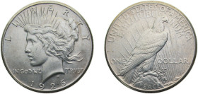United States Federal republic 1926 1 Dollar "Peace Dollar" Silver (.900) Philadelphia mint 26.73g UNC KM150