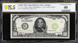 Fr. 2211-G. 1934 Light Green Seal $1000 Federal Reserve Note. Chicago. PCGS Banknote Extremely Fine 40.

Estimate: $4000.00- $4800.00