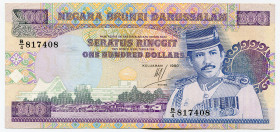 Brunei 100 Ringgit 1990
P# 17, N# 218125; # B/4 817408; UNC