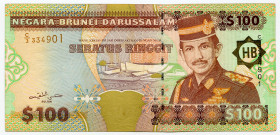 Brunei 100 Ringgit 1996 (ND)
P# 26a, N# 218131; # C/3 334901; XF