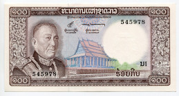 Lao 100 Kip 1963 - 1976 (ND)
P# 16, N# 210909; # 545978; UNC