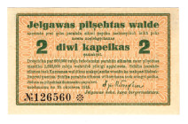 Latvia Mitava 2 Kopeks 1915
NL, # 126560; UNC