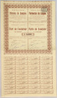 Romania Societatea Franco-Romana a Petroleurilor din Campina Part de Fondateu 1900
# 4207; Bown, beige, coupons, horizontal fold, bilingual: French, ...
