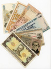 World Lot of 7 Banknotes 1936 - 1992
Norway, Denmark, Iceland, Cyprus, Belgium, Italy, Ukraine; VF-XF
