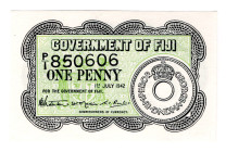 Fiji 1 Penny 1942
P# 47, N# 214803; # P/1 850606; UNC