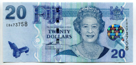 Fiji 20 Dollars 2007
P# 112, N# 207860; # EB 473758; UNC
