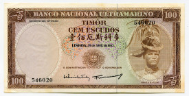 Timor 100 Escudos 1963
P# 28a, N# 212604; # 546020; UNC