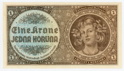 Bohemia & Moravia 1 Koruna 1940 (ND)
P# 3a, N# 207301; # B 009; UNC