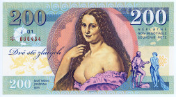 Czech Republic 200 Zlatych 2020 Specimen "Josef Mánes"
# J01 000434; Fantasy Banknote; Limited Edition; Made by Matej Gábriš; BUNC