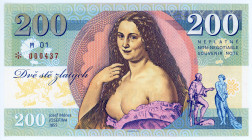 Czech Republic 200 Zlatych 2020 Specimen "Josef Mánes"
# M01 000437; Fantasy Banknote; Limited Edition; Made by Matej Gábriš; BUNC