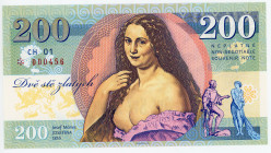 Czech Republic 200 Zlatych 2020 Specimen "Josef Mánes"
# CH01 000456; Fantasy Banknote; Limited Edition; Made by Matej Gábriš; BUNC