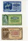 Czechoslovakia Lot of 3 Banknotes 1953
P# 84 - 86, UNC