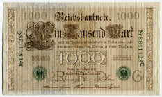 Germany - Empire 1000 Mark 1910
P# 45b, N# 203637; XF