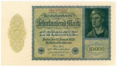 Germany - Weimar Republic 10000 Mark 1922
P# 72, N# 208632; # 18G 269033; XF