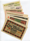 Germany - Weimar Republic Lot of 10 Banknotes 1923
XF-AUNC
