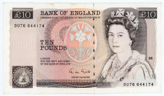 Great Britain 10 Pounds 1988 - 1991 (ND)
P# 379e, N# 203311; VF