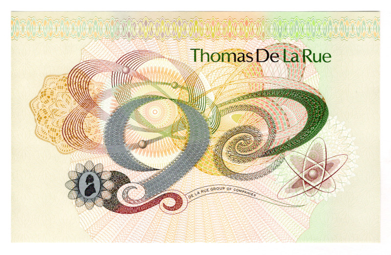 Great Britain Thomas De La Rue Multicolor Testnote 2020 (ND)
UNC