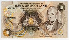 Scotland 10 Pounds 1983
P# 113c, N# 209723; # AK172413; VF