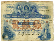 Scotland Royal Bank of Scotland 1 Pound 1926
P# 316e, N# 224480; # M 681 625; F